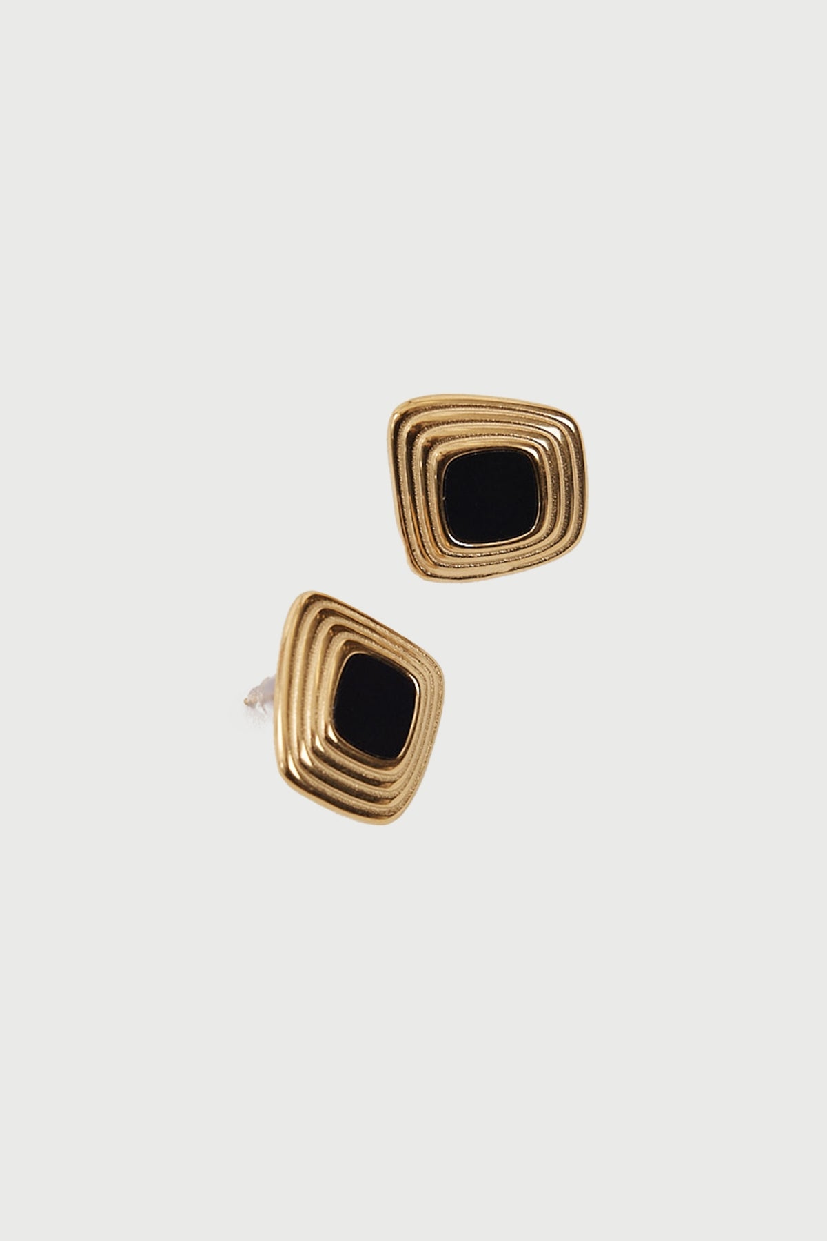 Perfect Stranger Kelly Square Earrings 18K Gold
