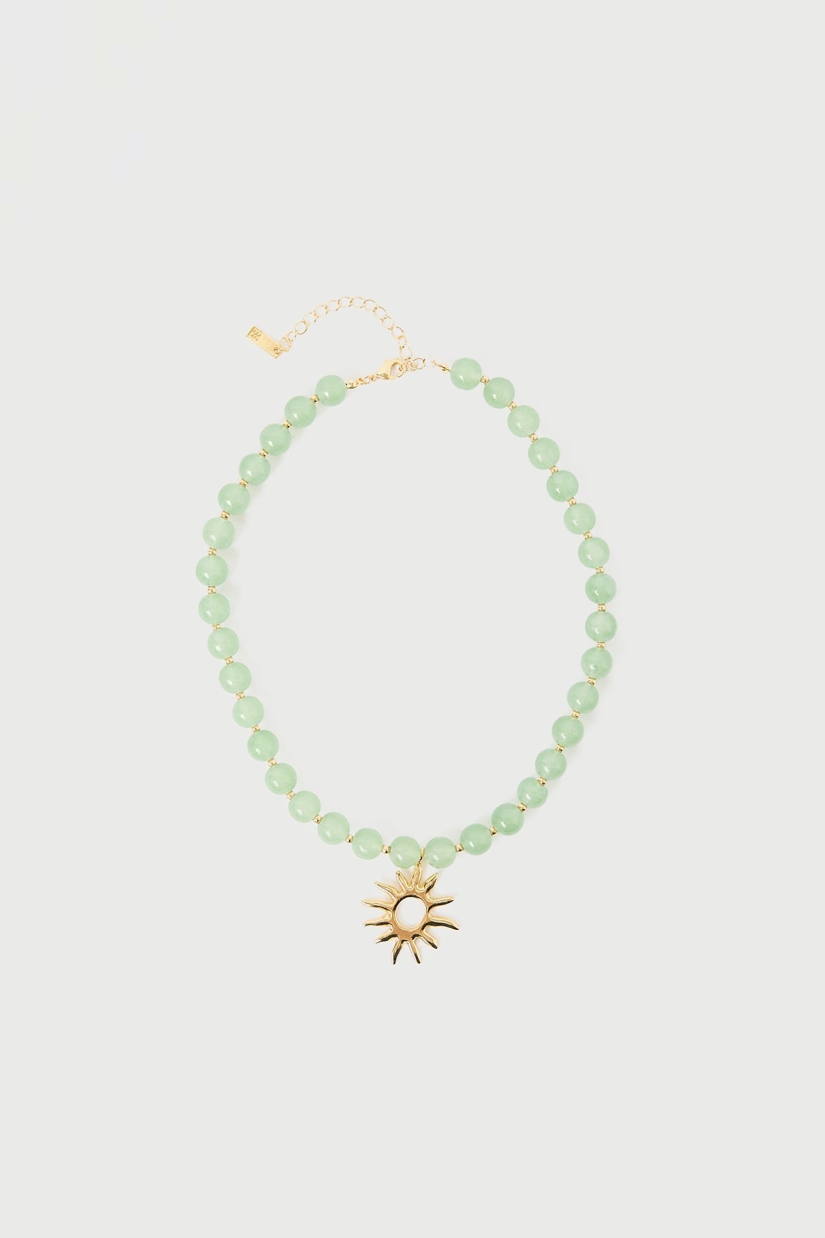 Perfect Stranger Sunray Beaded Necklace Green