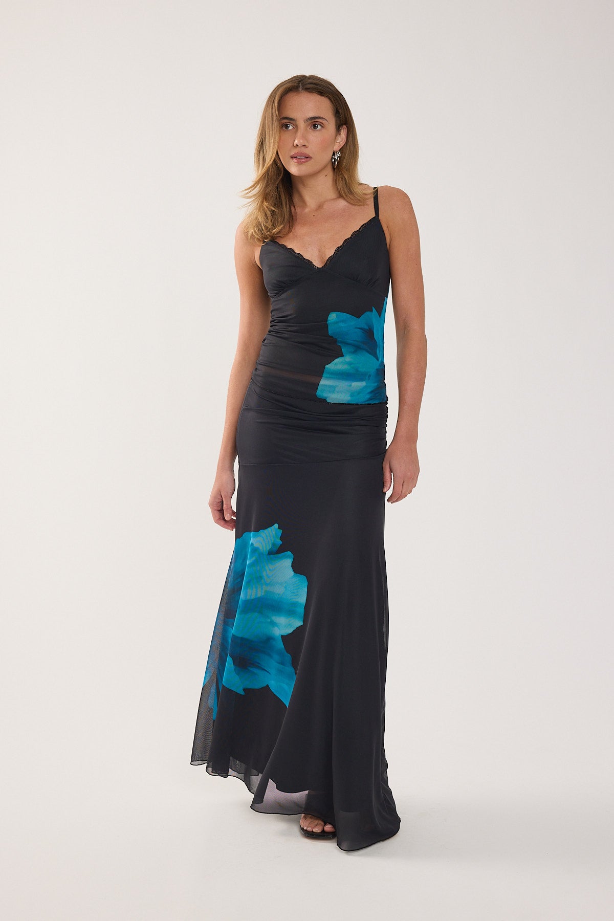 Perfect Stranger Belle Cami Top Blue Print