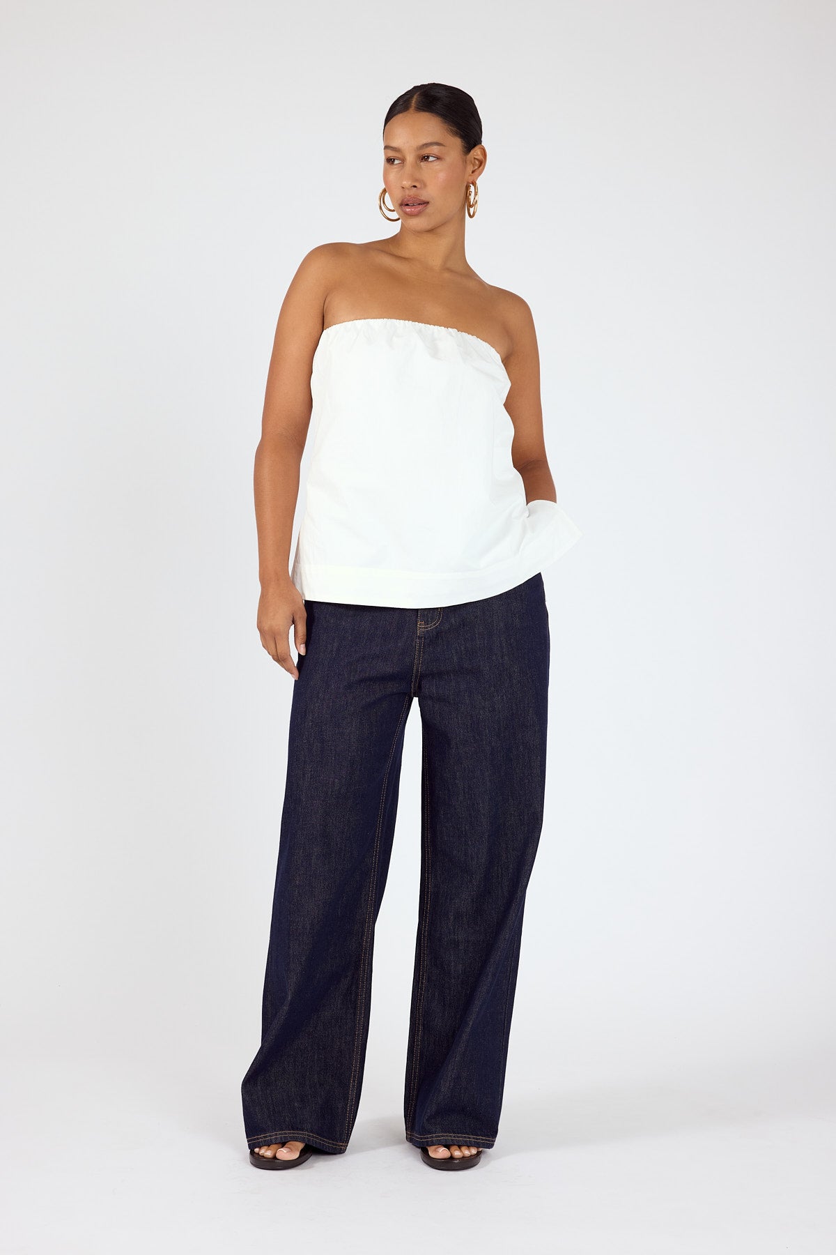 Perfect Stranger Penelope Strapless Top White