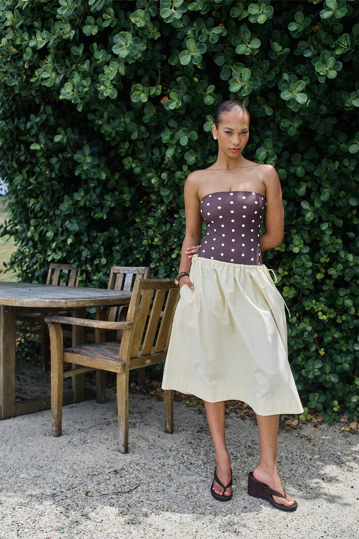 Perfect Stranger Penelope Midi Skirt Yellow