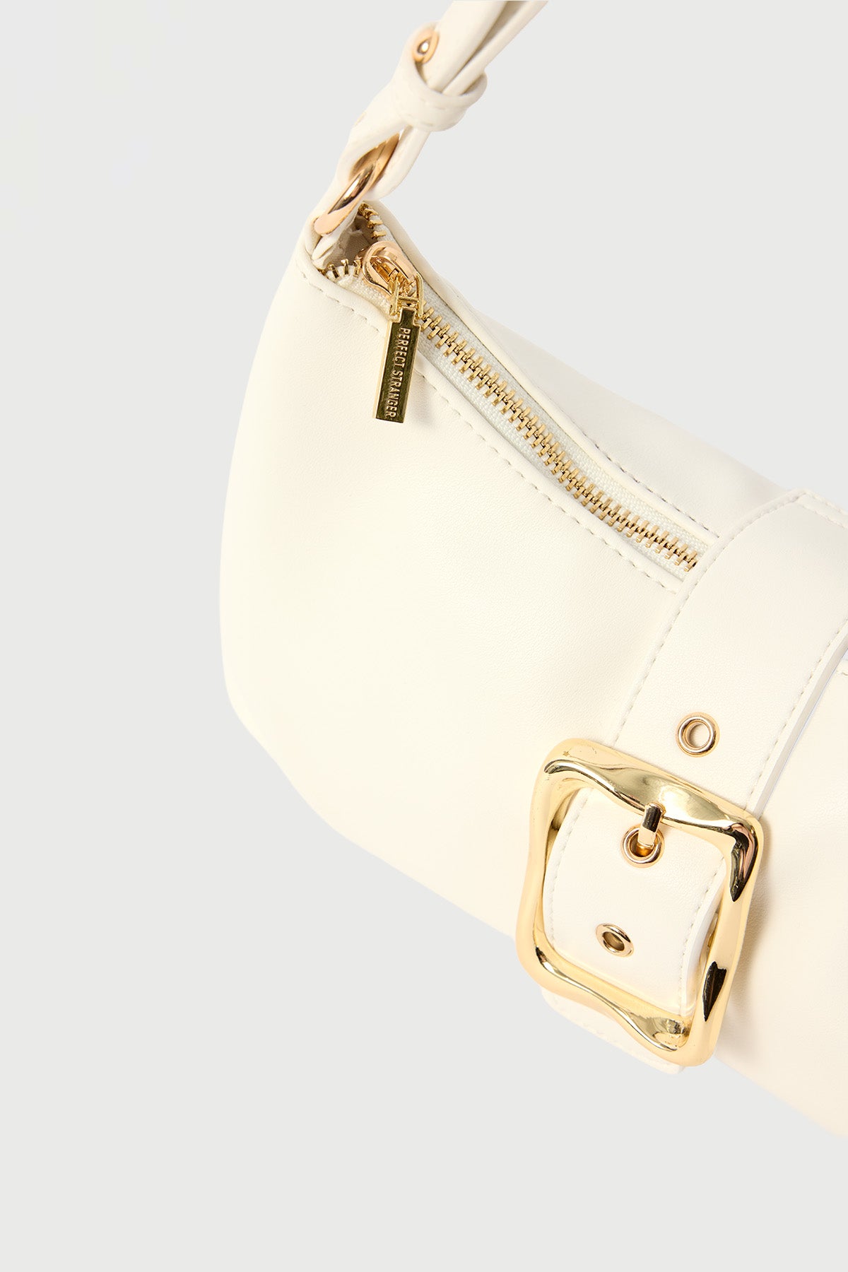 Perfect Stranger Enola Buckle Shoulder Bag White
