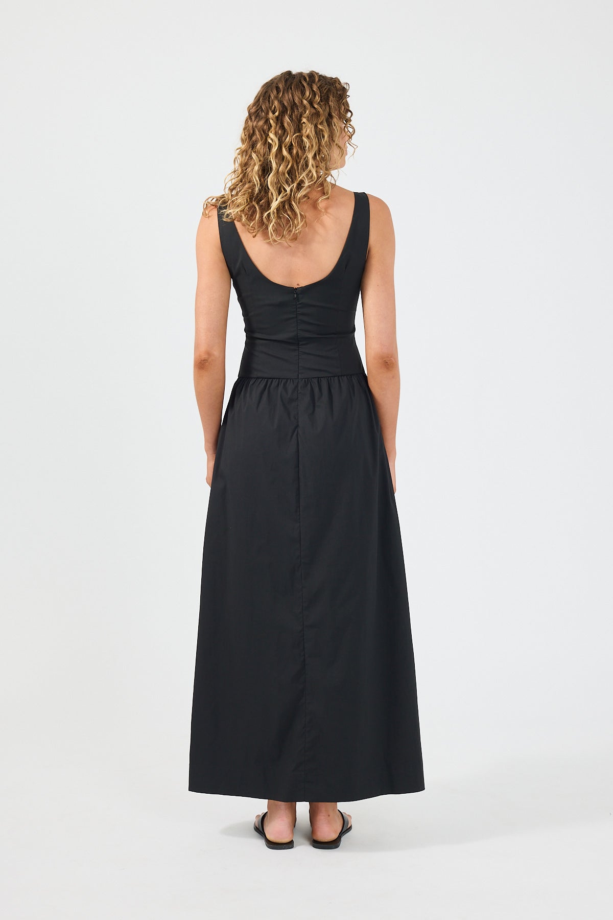 Perfect Stranger Ayana Corset Maxi Dress Black