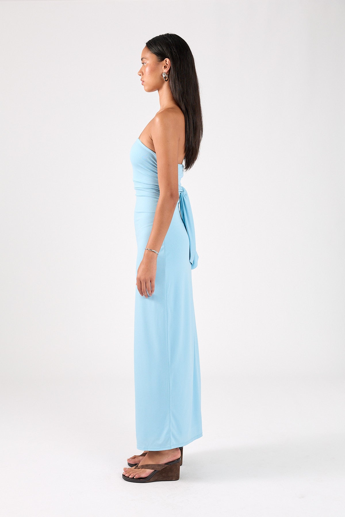 Perfect Stranger HERA STRAPLESS MAXI DRESS Blue