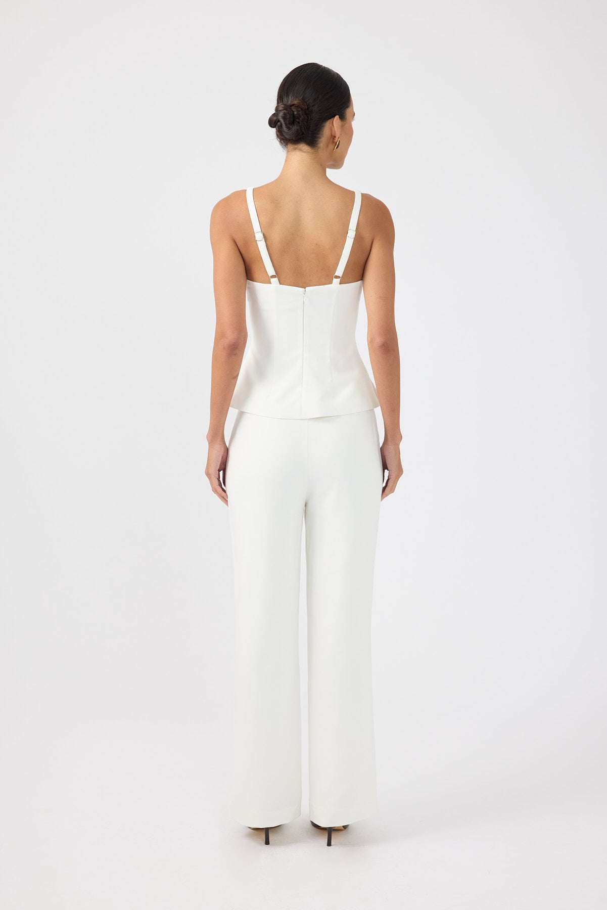 Perfect Stranger Lori Petite High Rise Pants White