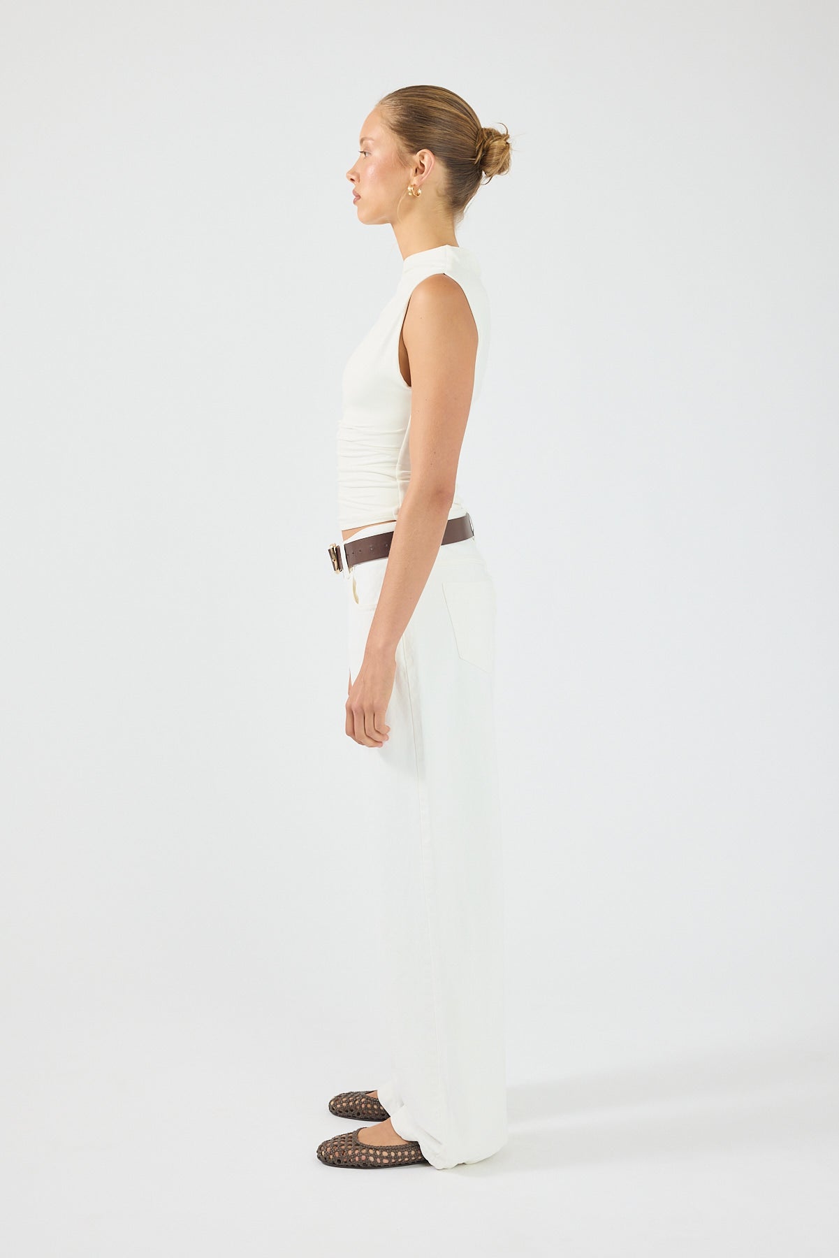 Perfect Stranger Harley Off Shoulder Top White