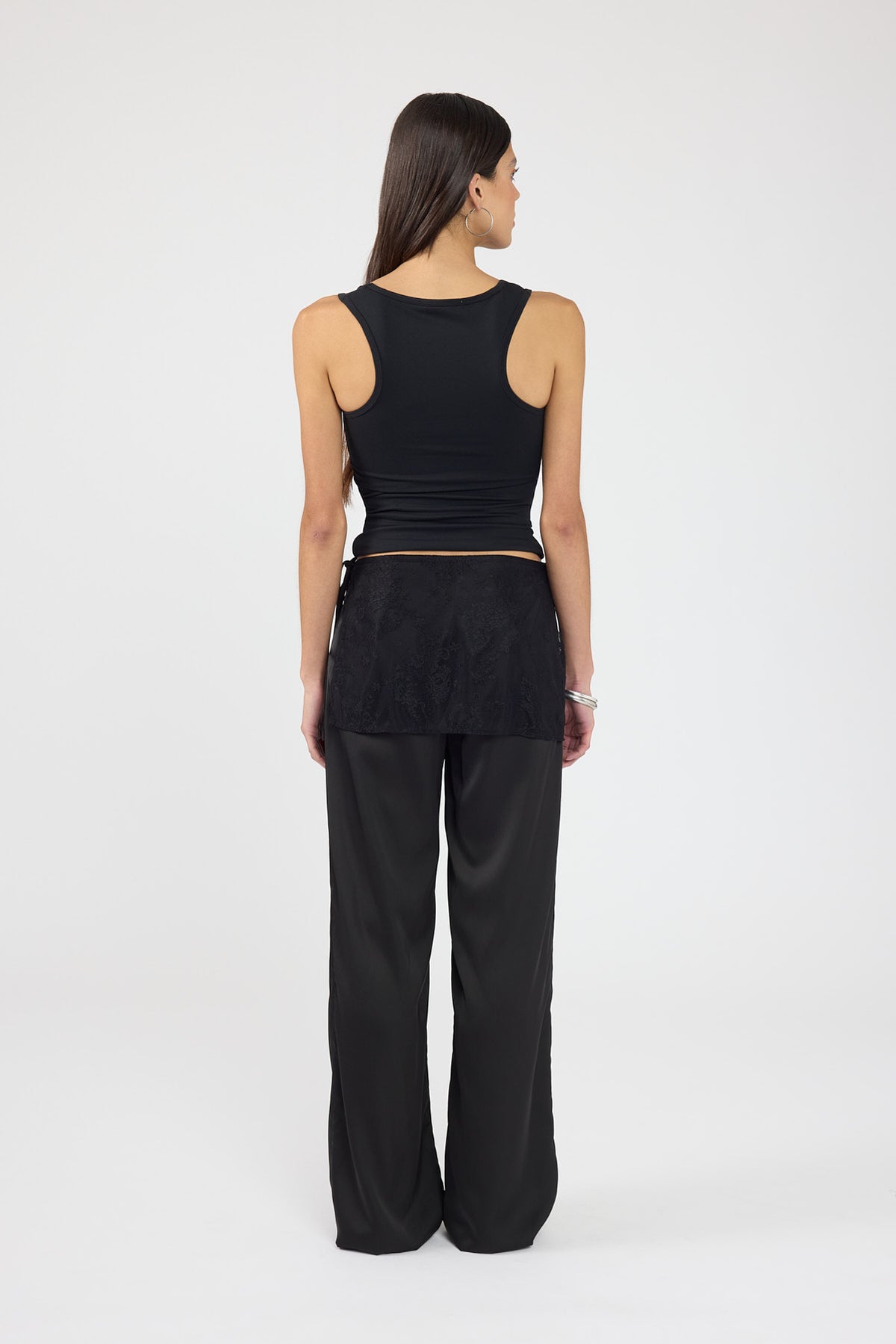 Perfect Stranger Harlow Lace Wrap Pants Black