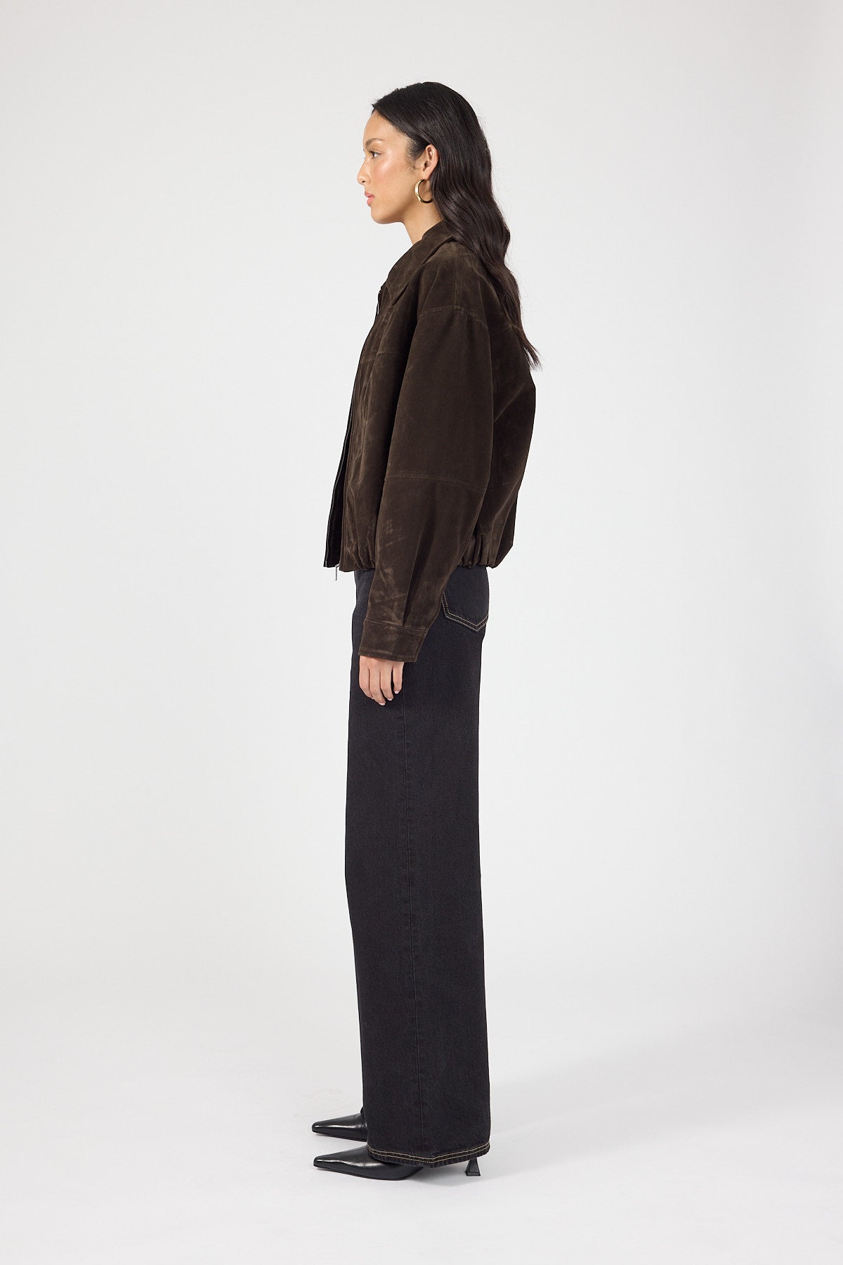 Perfect Stranger High Rise Wide Leg 2.0 Jean Washed Black