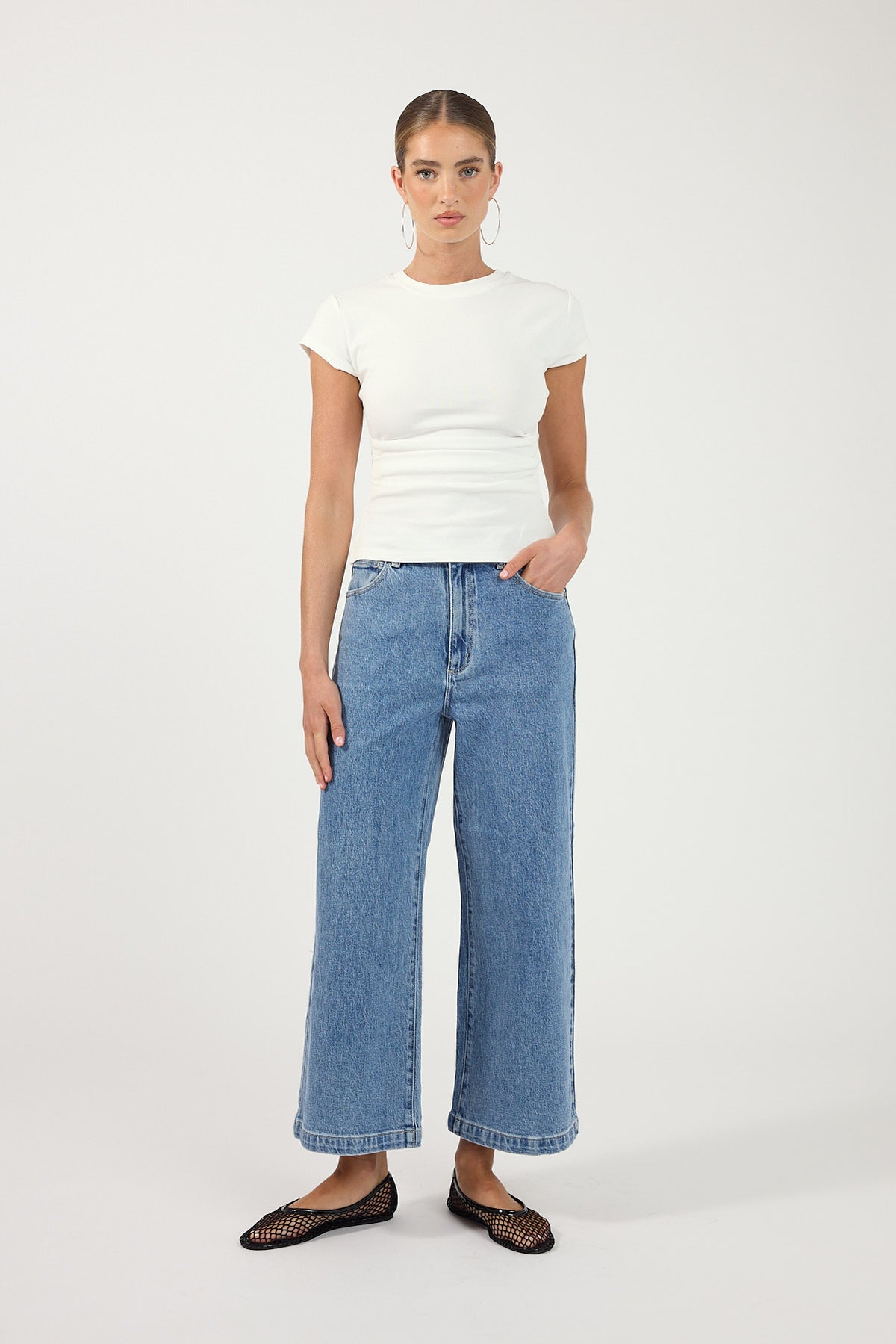 Abrand 94 Wide Crop Jean Maya Clean