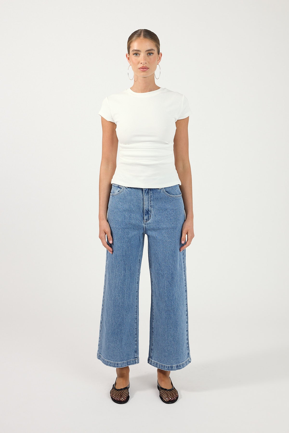 Abrand 94 Wide Crop Jean Maya Clean