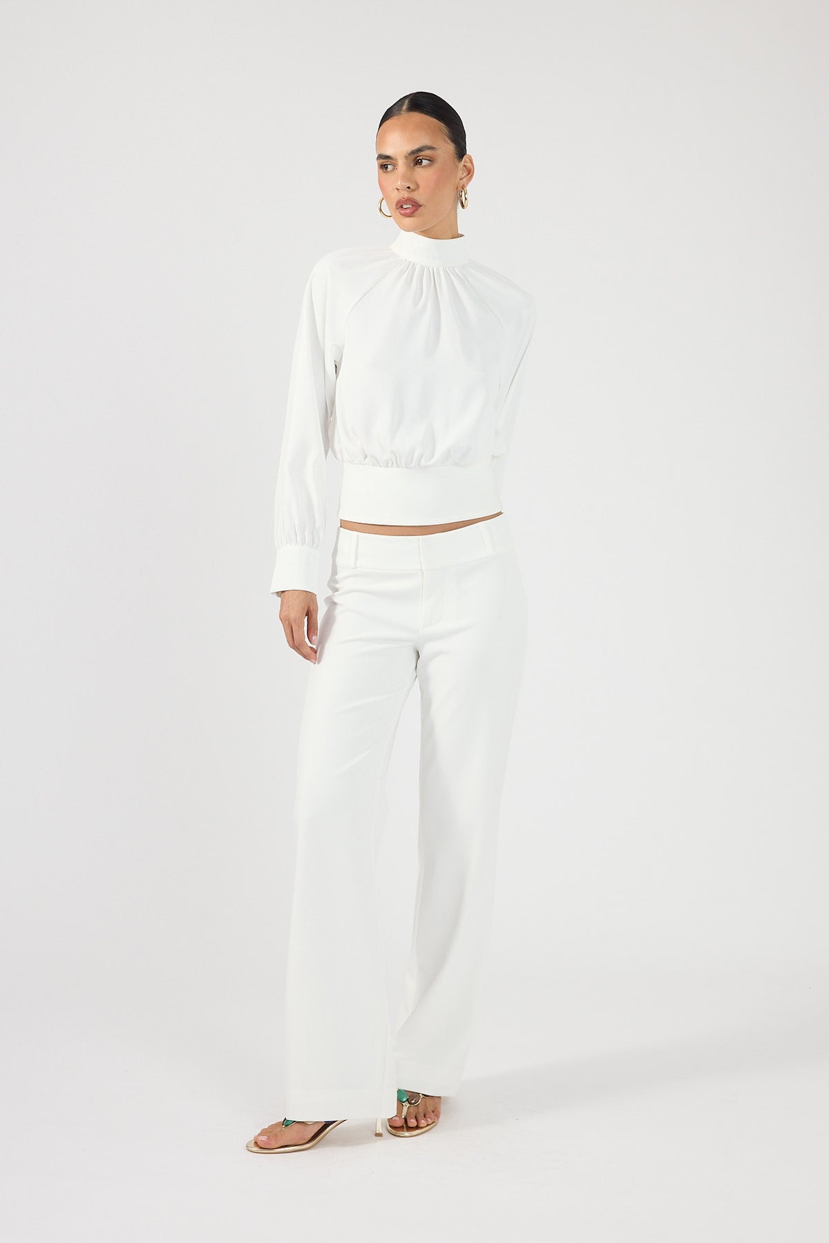 Perfect Stranger Tala Mid Rise Pant White