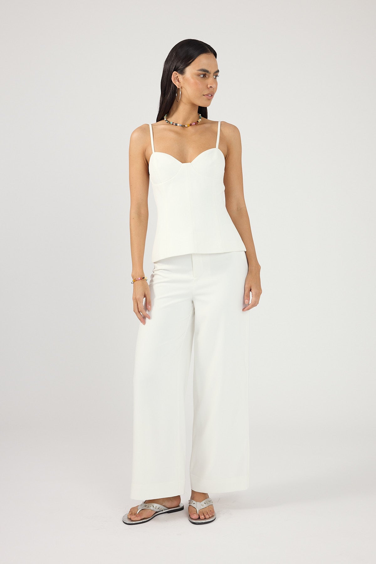 Perfect Stranger Vaila Bodice Top White